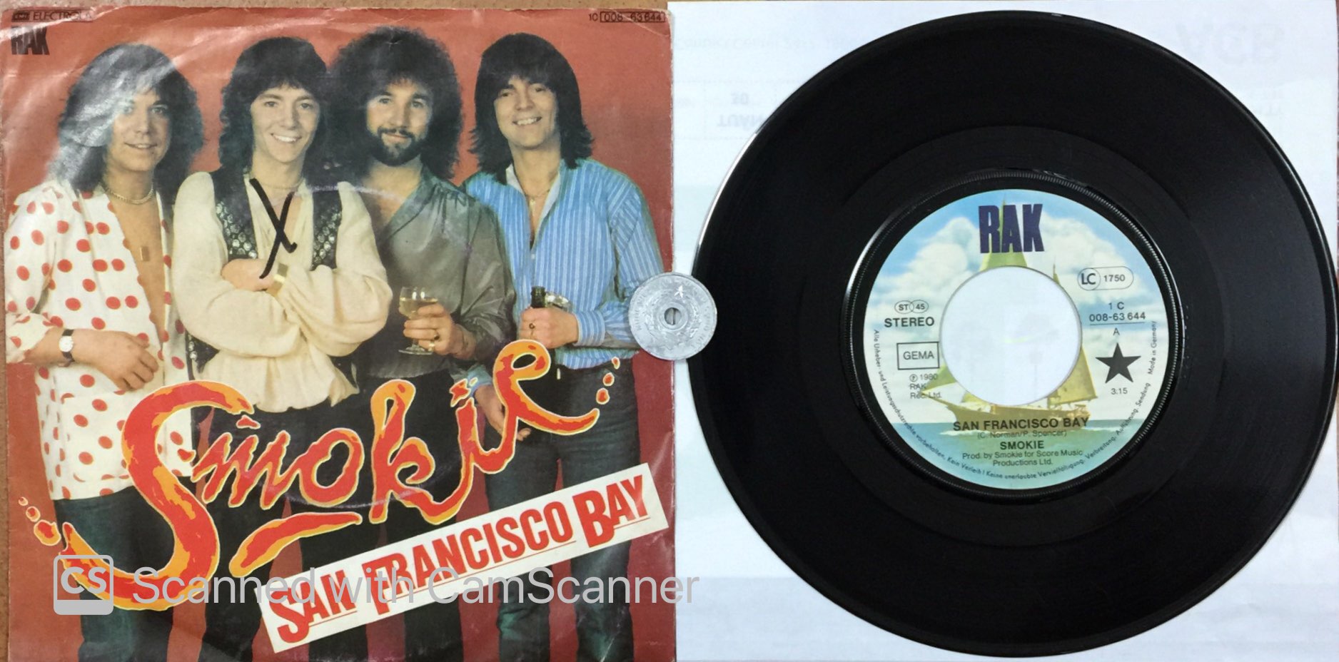 stereomate - Đĩa than - Single Vinyl - 7 inch 45RPM: Smokie - San Francisco Bay - You're You