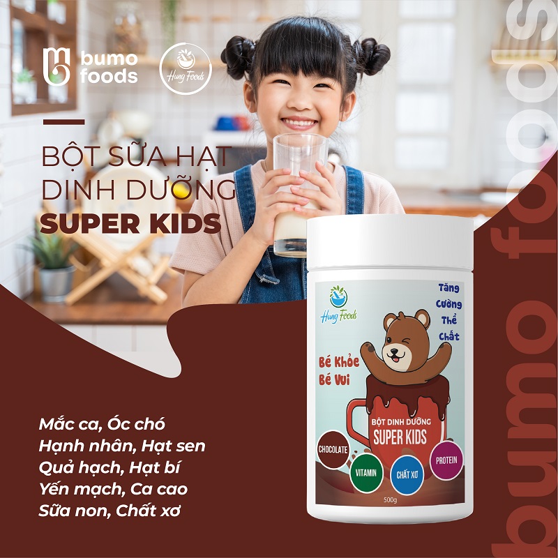 Bột sữa hạt dinh dưỡng Super Kids