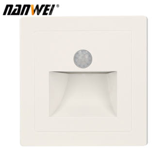 NANWEI Đèn Bước Cảm Biến Chuyển Động Đèn Bước Chân Kích Hoạt Chuyển Động Trong Nhà Có Dây Đèn Cầu Thang L-ED Đèn Điều Khiển Tự Động Đèn Sàn Đèn Tường L-ED Cho Góc Hành Lang Cầu Thang Hiên Nhà (AC 220V, Màu Trắng)