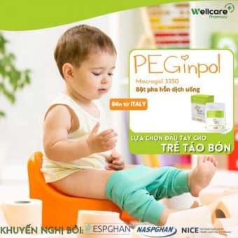 Bột nhuận tràng cho trẻ em DẠNG GÓI PEGINPOL GIẢM TÁO BÓN CẤP VÀ MÃN TÍNH