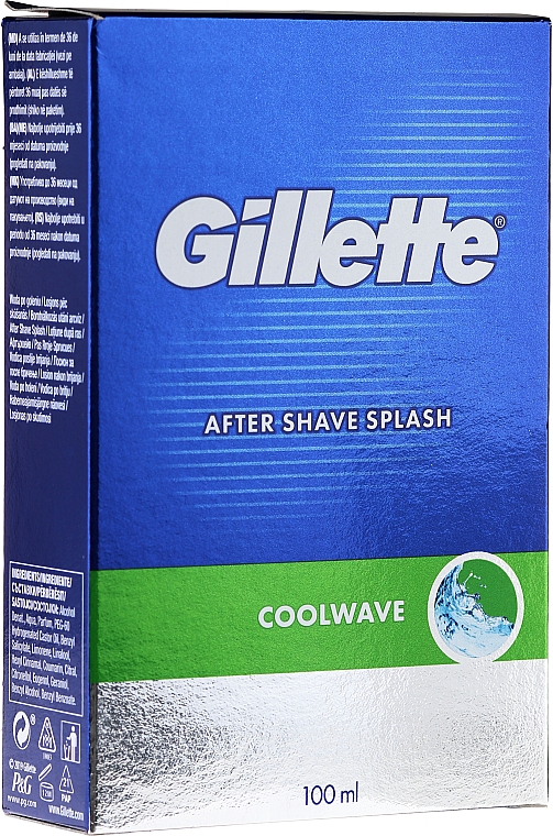 gillette series cool wave aftershave splash