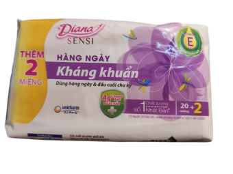 BVS Diana Sensi hàng ngày kháng khuẩn( 20 miếng/gói)