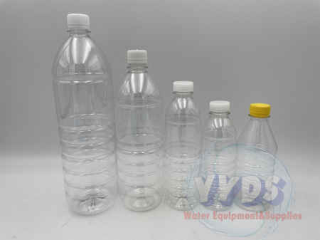 10 Pcs Pet Plastic Bottle with Caps 350ml/500ml/1000ml/1500ml Blue/Clear for Dishwashing Liquid/Water/Oil