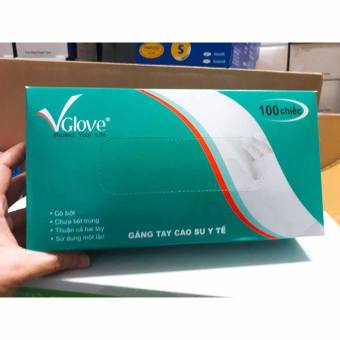 Hộp Găng Tay Cao Su Y Tế có bột Khải Hoàn Gvlove.