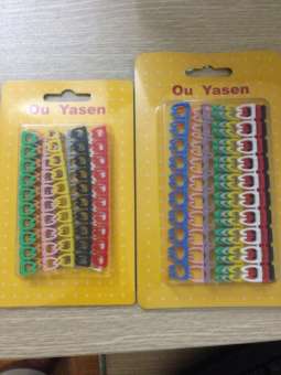 Vỉ Đánh Số Dây Mạng Cat5 (100 Đầu)