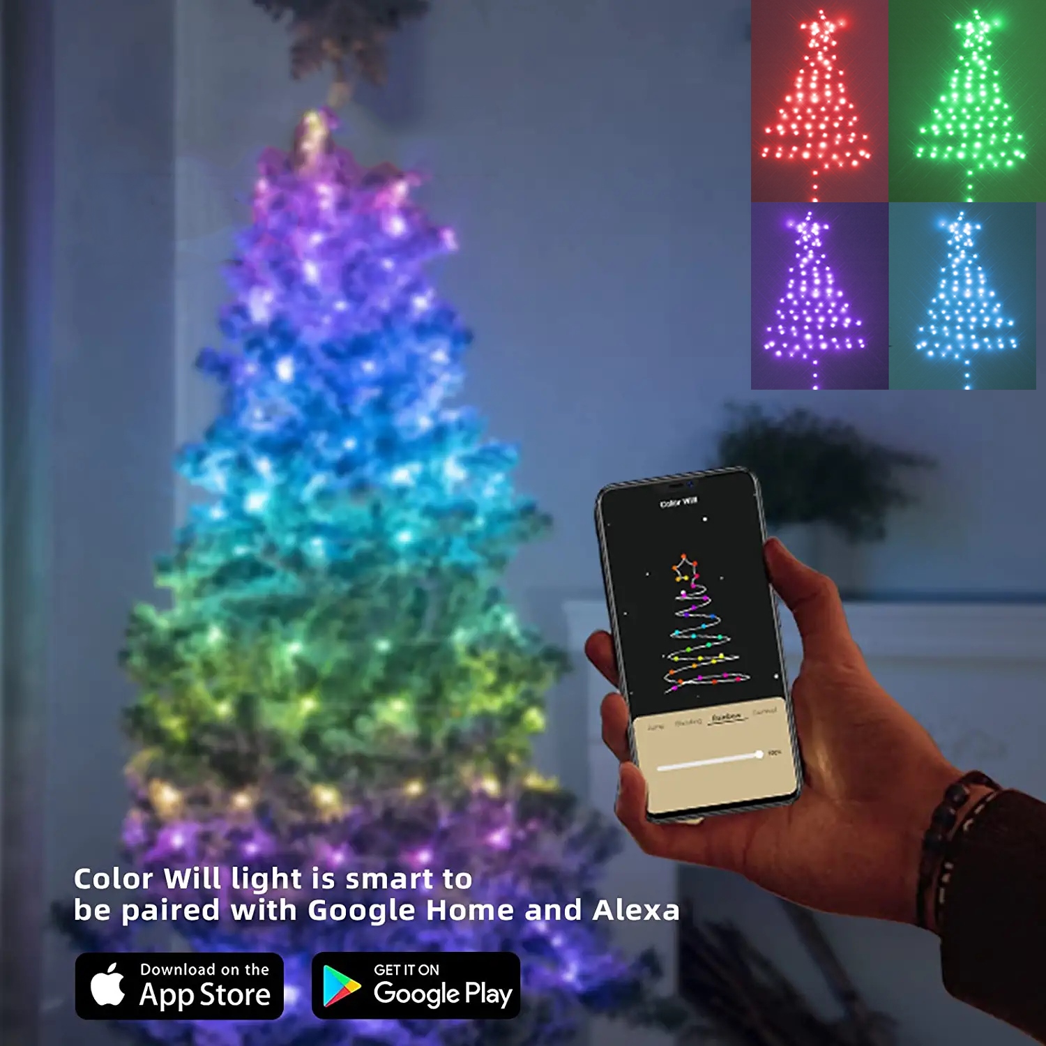 app controlled tree lights