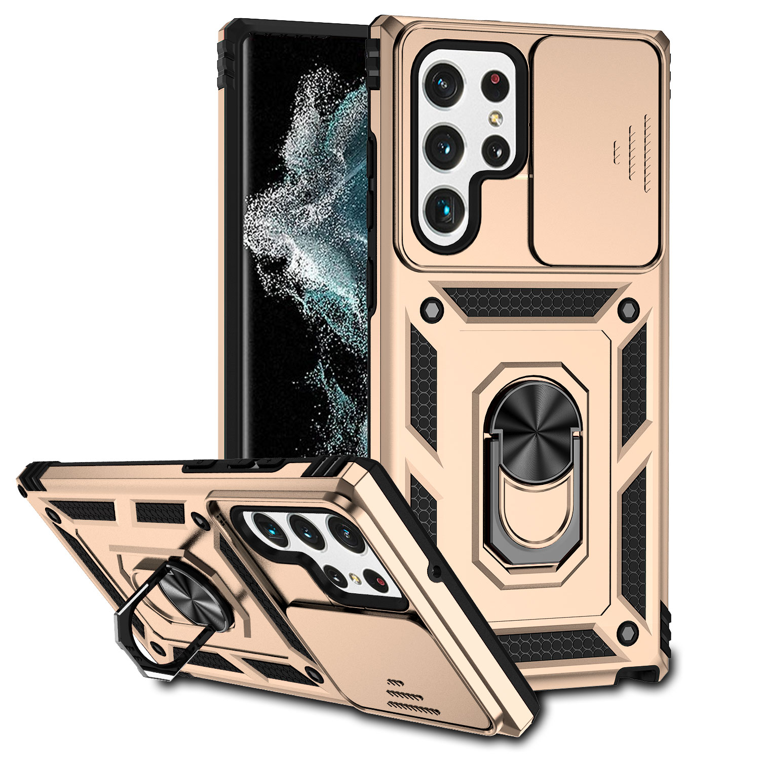 Shop Generic Galaxy S22 Ultra 5G Case, Heavy Duty Protective Case With