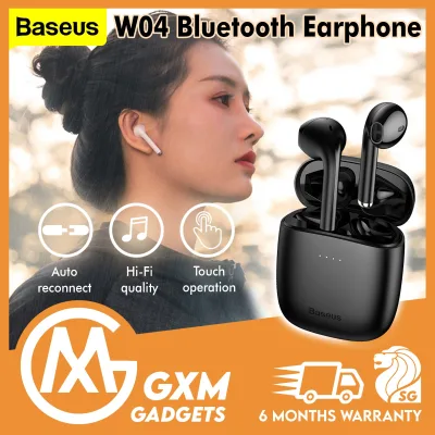 Baseus W04 Pro TWS Wireless Charging Case Bluetooth Earphone Headphone 5.0 In Ear True Wireless Earbuds Headset Compatible For iPhone Huawei Samsung Xiaomi (1)
