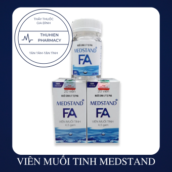 MUỐI SINH LÝ TỰ PHA MEDSTAND - VIÊN MUỐI TINH 4,5gam
