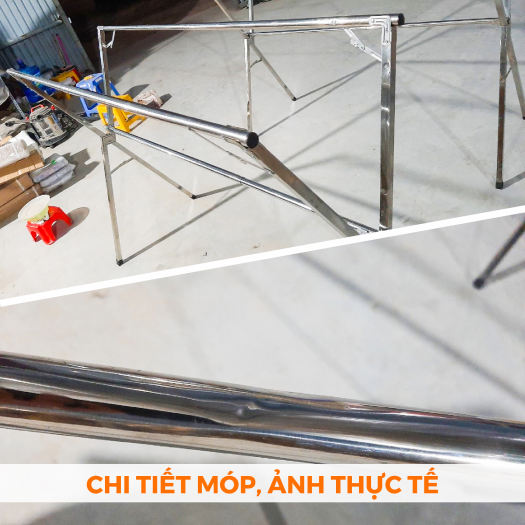 Thanh lý Giàn Phơi Quần Áo Thông Minh bị móp do vận chuyển,Gấp gọn kiểu dáng giá phơi đồ có bánh xe, phơi và treo đồ tốt