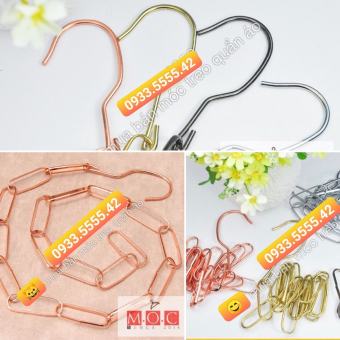 Combo 5 Dây Xích Nhôm- NhựA Treo Móc Quần Áo Dùng Để Treo Móc Quần Áo