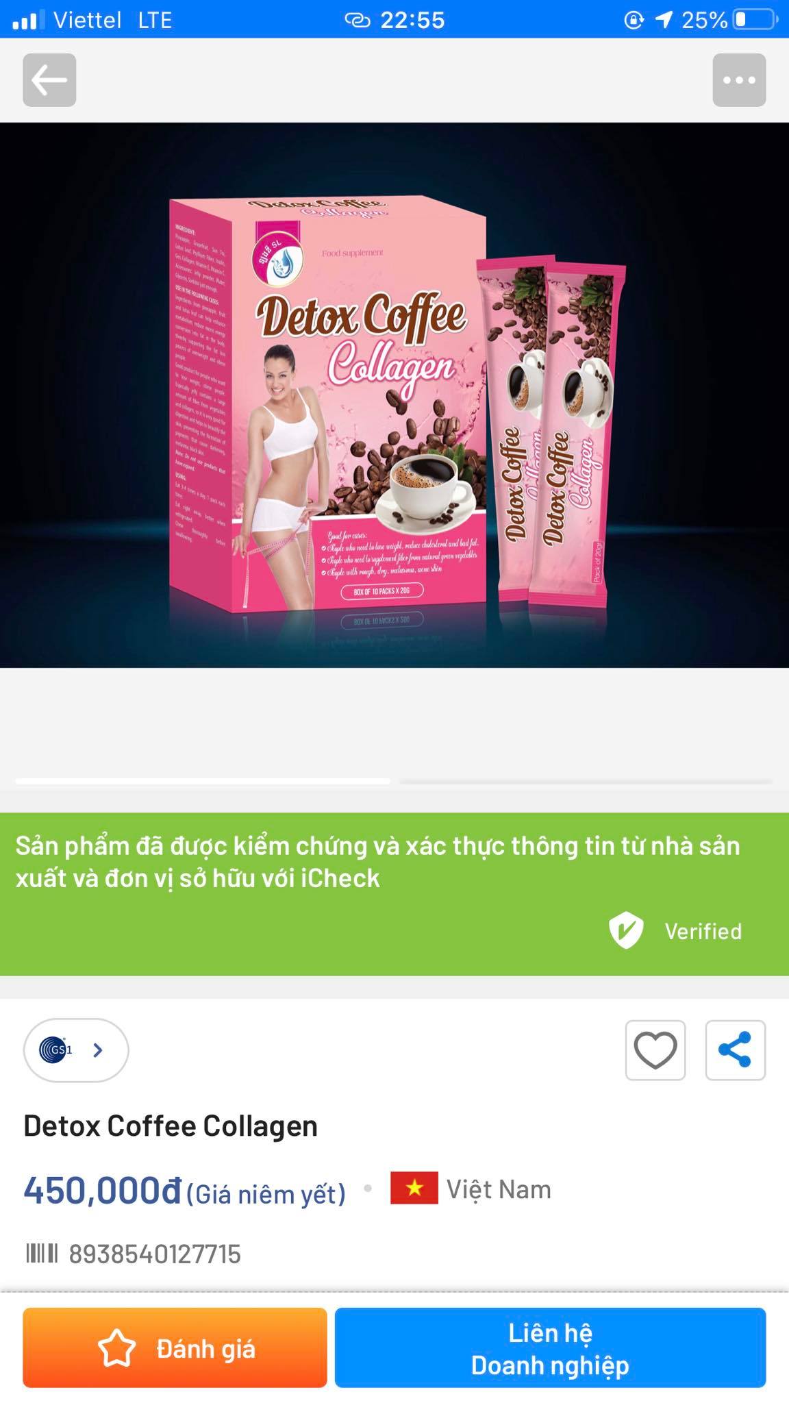 Detox Coffee Collagen - Đánh Bay Mỡ Thừa