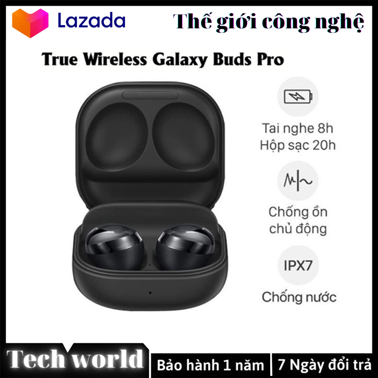 Tai nghe Bluetooth True Wireless Galaxy Buds Pro, Âm bass mạnh mẽ, Chống ồn ANC, Chuẩn âm thanh Studio 360 Audio, Dùng liên tục 8h, Kháng nước IPX7 ( BẢO HÀNH 1 NĂM )