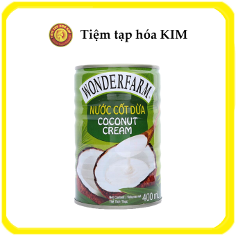 Nước Cốt Dừa Wonderfarm Lon 400Ml