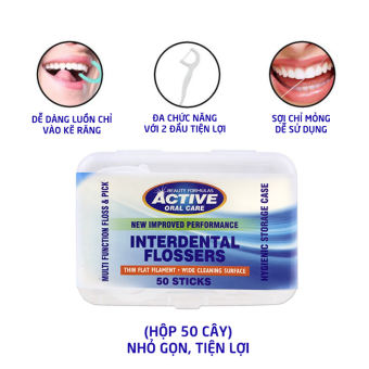 Hộp 50 Tăm Chỉ Xỉa Răng Beauty Formulas (Tăm chỉ nha khoa)