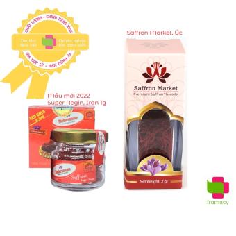 Nhụy hoa nghệ tây Bahraman Saffron Super Negin, Iran (1g/2g) giúp tuần hoàn, đẹp da, thải độc cho người từ 18 tuổi trở lên