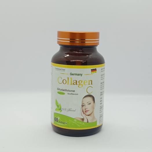 Viên uống Collagen đẹp da - COLLAGEN +C, Chống lão hóa, mờ thâm nám, ngăn ngừa nếp nhăn, sạm da, giúp da căng mịn, tươi sáng ( hộp 60 viên)