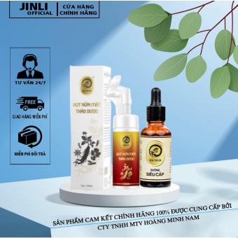 Serum Giảm Mụn Thâm Rỗ - Combo Dưỡng Hoàng Thiên Sâm & Bọt Rửa Mặt Hoàng Thiên Sâm 100g