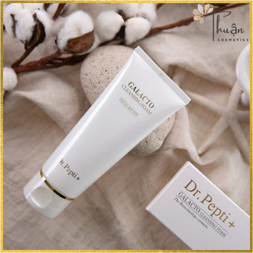 Sữa rửa mặt trắng da chống lão hóa dành cho mọi loại da dr.pepti+ galacto cleansing foam 110ml