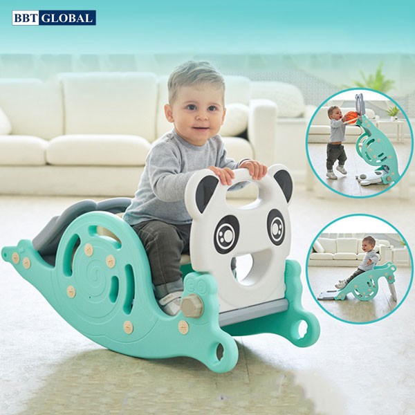 Cầu trượt bập bênh 3 in 1 , bóng rổ, bập bênh, cầu trượt