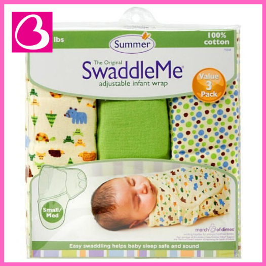 Khăn Quấn Bé Ủ kén Swaddle Me Summer Infant Giúp Bé Ngủ Ngon