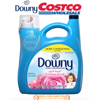 NƯỚC XẢ VẢI DOWNY ULTRA CONCENTRATED APRIL FRESH 244 LOADS CAN 4.88L THƠM NGÁT HƯƠNG MỀM MỊN QUẦN ÁO (CHUẨN COSTCO USA)