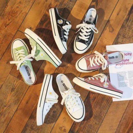 ♠✿  Giày Sục CV Hoa Cúc Nữ Full Box Siêu Hot