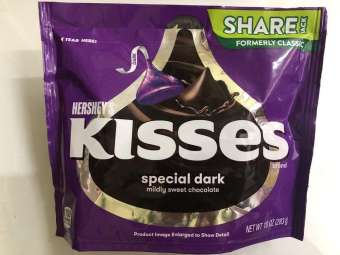 Socola  Hershey's Kiss ú tím đắng ( mẫu mới 283g )