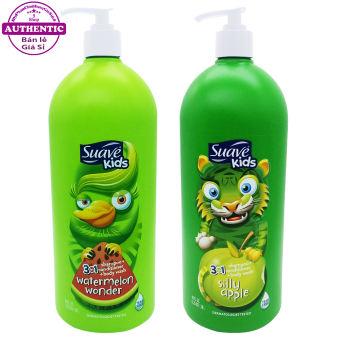 SỮA TẮM DẦU GỘI DẦU XÃ CHO BÉ SUAVE KIDS 3IN1 USA - 1,18L