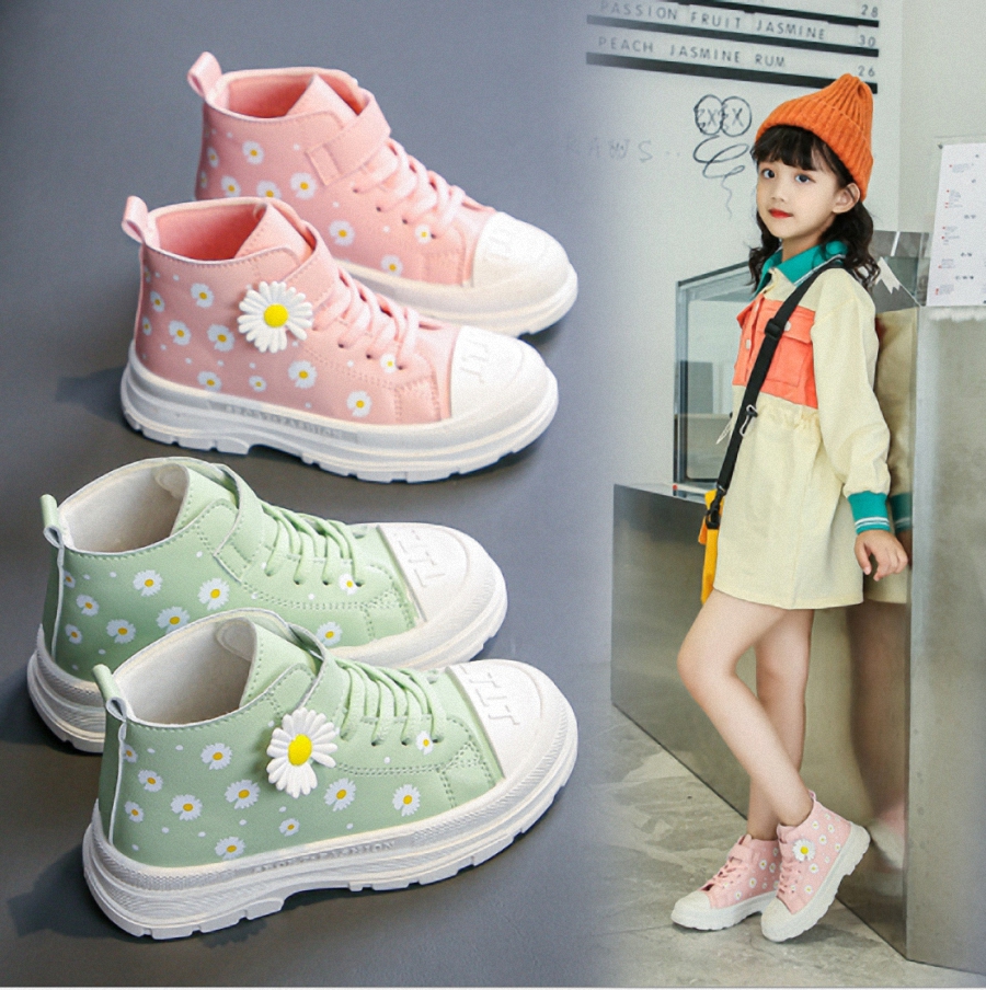 Giày bé gái phong cách thể thao , giày đi học size 27- 37 ht094