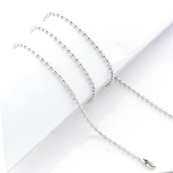 Dây chuyền bi titan loại mỏng nhỏ dài 60cm D01 bi 1.6mm dây chuyền nữ bi