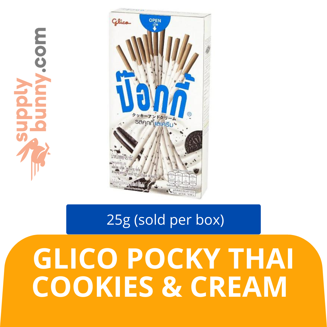 Glico Pocky Thai Cookies & Cream 45g (sold per box) Mix SKU: 8851019010021