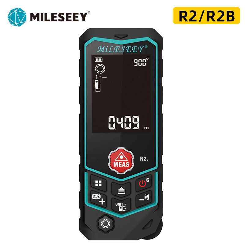 Mileseey Máy đo khoảng cách laser Máy đo khoảng cách laser R2 Máy đo khoảng cách băng tần Laser Máy 