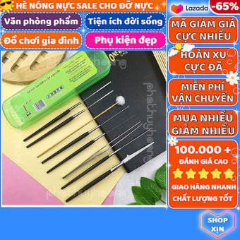 Bộ 8 cây ráy tai chuyên nghiệp chất lượng cao ✔️ bộ ráy tai cao cấp ✔️ bộ ráy tai inox ✔️ bộ dụng cụ lấy ráy tai ✔️ bộ ráy tai ✔️ ráy tai inox ✔️ Phát Huy Hoàng