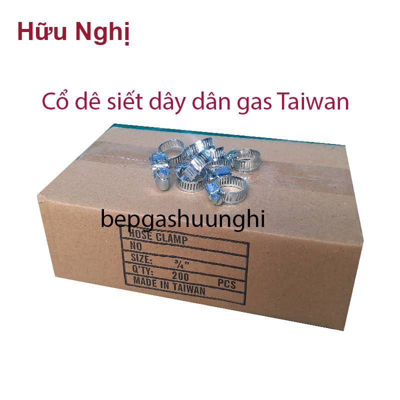 Cổ dê siết dây dẫn gas Taiwan hàng loại 1