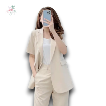 Áo vest blazer tay cộc khoác ngoài cao cấp oxatyl