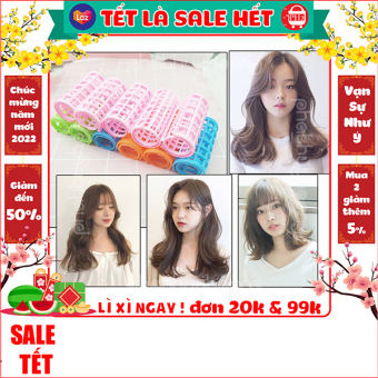 Lô 6 dụng cụ cuốn tóc✅FREESHIP🚛 Lô 6 dụng cụ cuốn tóc uốn tóc phổ thông không xài điện xài nhiệt giá rẻ, hiệu quả