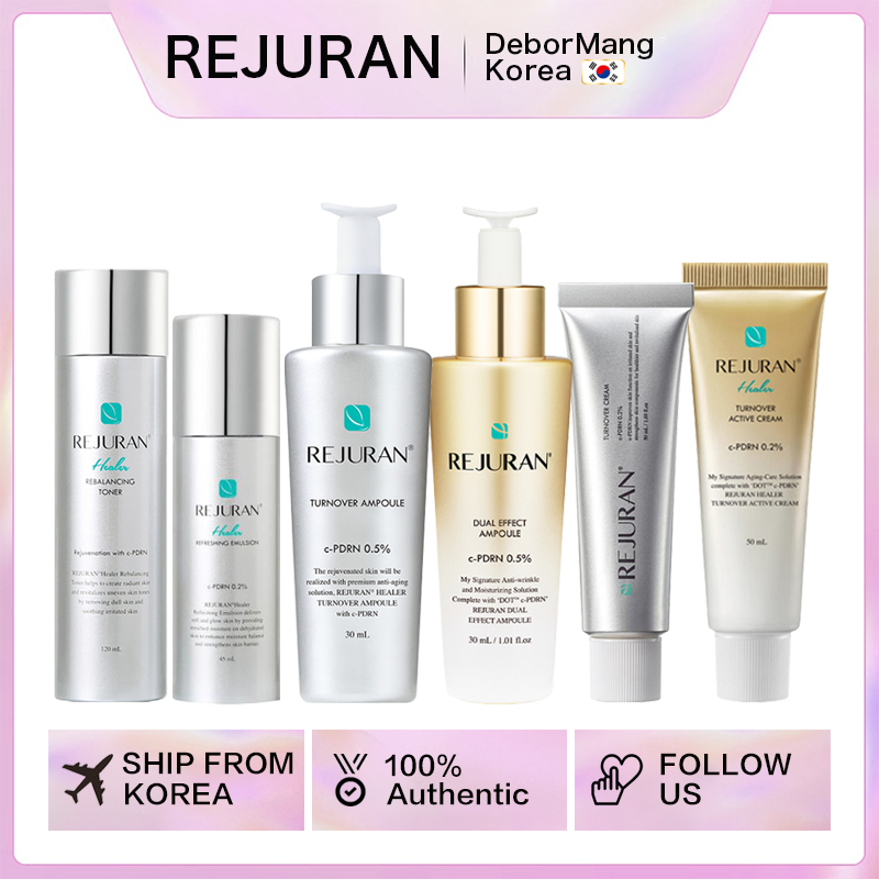 Kem dưỡng và serum Rejuran Healer Collection—Healer Turnover Ampoule30ml | Dual Effect Ampoule 30ml | Rebalancing Toner 120ml | Refreshing Emulsion 45ml |Turnover Cream 50ml | Healer Turnover Active Cream 50ml