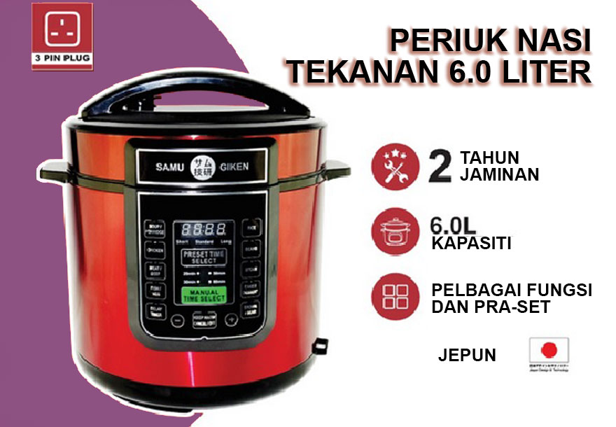 periuk nasi 6 liter