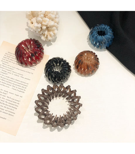 Kẹp búi tóc tròn tiện dụng cho nữ, Chụp búi tóc co giãn thông minh, Kẹp tóc,Lưới búi tóc(KCT03)Gia dụng Huy Tuấn Hà Nội