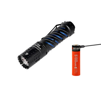 ACEBEAM E70 KÈM PIN sáng 4600lm chiếu xa 240m LED XHP70.2 dùng pin 21700 sạc Type-C BH 5 năm