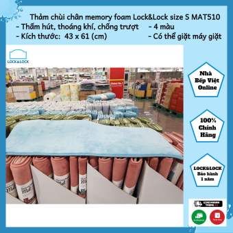 Thảm chùi chân Lock&Lock Memory Foam Basic Lock&Lock - Size S MAT510