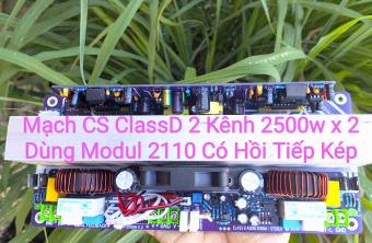 Mạch công suất âm thanh class D 2 kênh 2500W x2 ( 2110 CHẠY ÁP CAO +-150v)