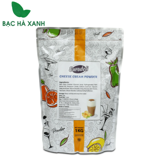 Bột Váng Sữa Phô Mai Cheese Cream Powder Eurodeli 1kg