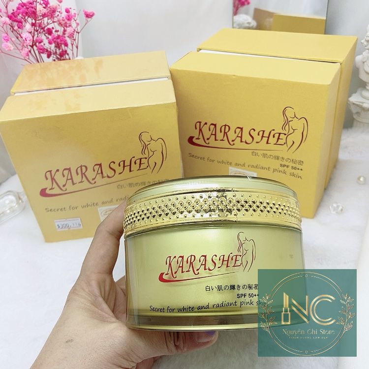 Kem Body Karashe Nhật Bản Karashe Cherry Flower Essence Baby Whitening Cream