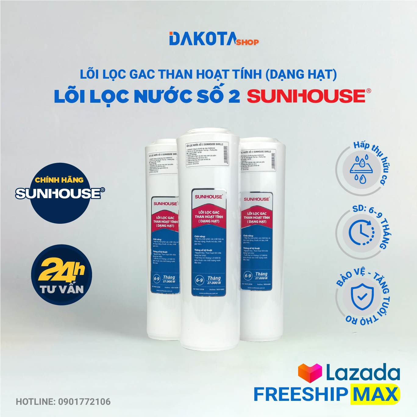 Lõi lọc nước số 2 sunhouse - shrll2