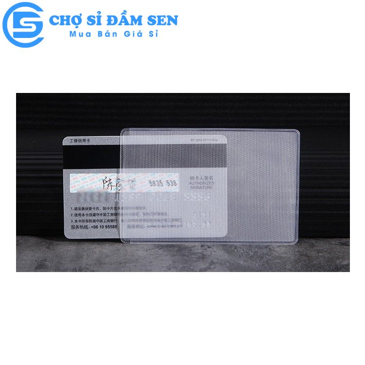 Vỏ bọc thẻ căn cước trong suốt cho các loại giấy tờ cá nhân, thẻ ATM G376-BocCCCD