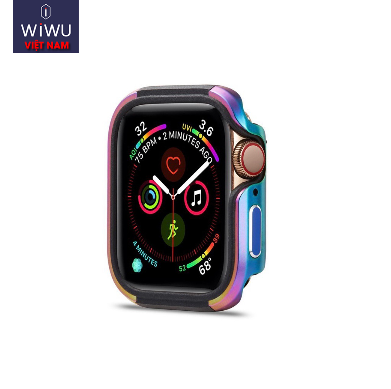 [BẢO HÀNH 12 THÁNG] Ốp viền thép cao cấp WIWU Defense Armor cho Apple Watch 6/5/4/SE Chống Sốc, Chống Trầy Xước