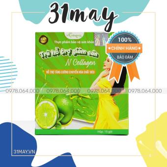 Trà Detox Chanh Giảm Cân N Collagen Chính Hãng 15 Gói