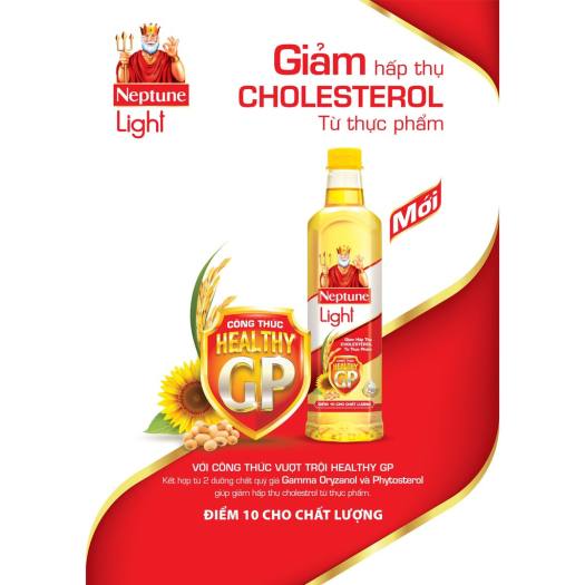 Dầu ăn Neptune Light - Điểm 10 cho Chất lượng Chai 1 lít